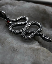 Load image into Gallery viewer, Garnet Serpent Necklace