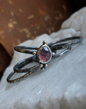 Load image into Gallery viewer, Sapphire Stacking ring set ~Size 7.75
