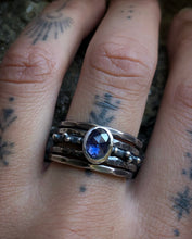 Load image into Gallery viewer, Sapphire Ring Stack ~Size 7.25