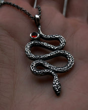 Load image into Gallery viewer, Garnet Serpent Necklace