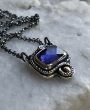 Load image into Gallery viewer, Iolite Snake Pendant