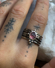 Load image into Gallery viewer, Sapphire Stacking ring set ~Size 7.75