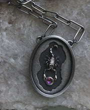 Load image into Gallery viewer, Scorpion + Sapphire Talisman