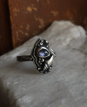 Load image into Gallery viewer, Sapphire Oceanic ring ~ size 7-7.25