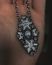 Load image into Gallery viewer, As Above So Below Snowflake Pendant ~