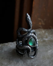 Load image into Gallery viewer, Tourmaline Serpent Ring ~ size 5.5
