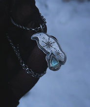 Load image into Gallery viewer, Snowscape Raven + Tourmaline