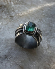 Load image into Gallery viewer, Tourmaline Feather Ring ~ Size 6