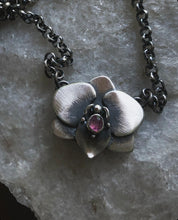 Load image into Gallery viewer, Orchid + Sapphire Necklace