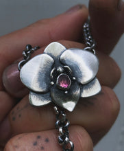 Load image into Gallery viewer, Orchid + Sapphire Necklace