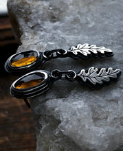 Load image into Gallery viewer, Oak Leaf Earrings