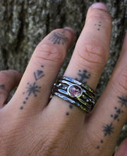 Load image into Gallery viewer, Sapphire Stacking Ring Set size 6.5