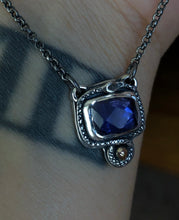 Load image into Gallery viewer, Iolite Snake Pendant