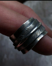 Load image into Gallery viewer, Tourmaline Feather Ring ~ Size 6