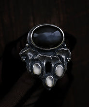 Load image into Gallery viewer, Forest Veil Mushroom ring ~ sz 7.5/ 7.75
