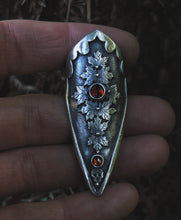 Load image into Gallery viewer, Garnet Shield Ring size 7.25-7.5