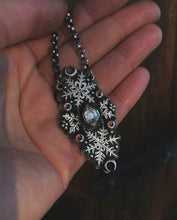 Load image into Gallery viewer, As Above So Below Snowflake Pendant ~