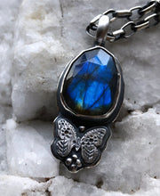 Load image into Gallery viewer, Morpho Butterfly Pendant~ Labradorite
