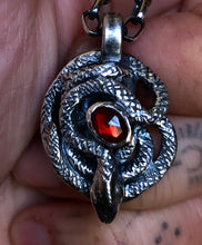 Load image into Gallery viewer, Garnet Snake Eye Talisman ~