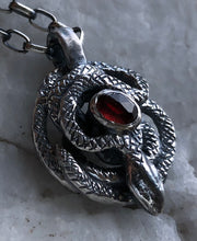 Load image into Gallery viewer, Garnet Snake Eye Talisman ~