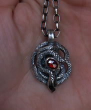 Load image into Gallery viewer, Garnet Snake Eye Talisman ~