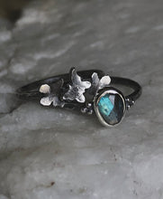 Load image into Gallery viewer, Labradorite Morpho stacking ring set~ sz 7.5