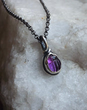 Load image into Gallery viewer, Amethyst Scarab Charm