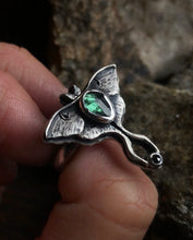 Load image into Gallery viewer, Luna Moth Ring size 7-7.25