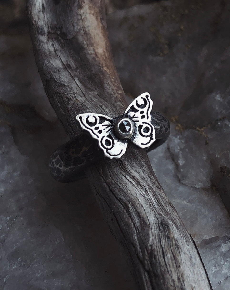 Mini Butterfly Stacking Ring ~ Size 6.75-7