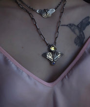 Load image into Gallery viewer, Canadian Swallowtail Necklace~ Quartz +Sapphire