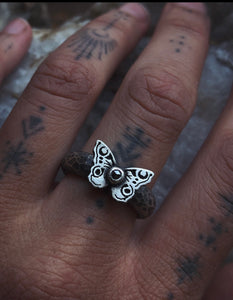 Mini Butterfly Stacking Ring ~ Size 6.75-7