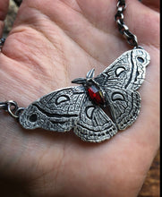 Load image into Gallery viewer, Large Cecropia Moth~ Your choice of stone