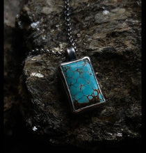 Load image into Gallery viewer, Moving Sale!~ Number 8 Mine Simple Turquoise Pendant