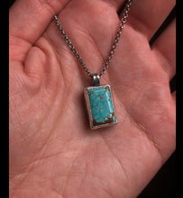 Load image into Gallery viewer, Moving Sale!~ Number 8 Mine Simple Turquoise Pendant