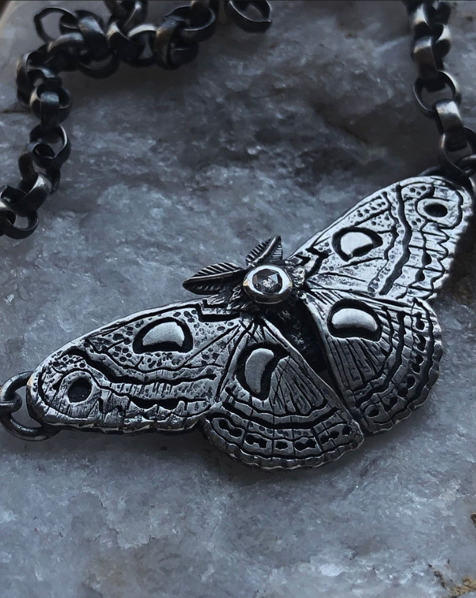 Cecropia Moth~ Diamond accent