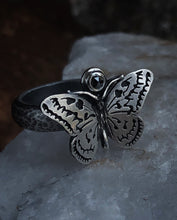 Load image into Gallery viewer, Rice Paper Butterfly Ring ~ Size 7- 7.25