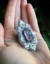 Load image into Gallery viewer, Wolfsbane Tourmaline Ring ~ sz 7 3/4&quot;