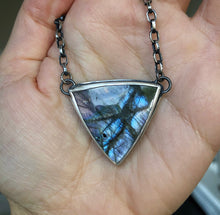 Load image into Gallery viewer, Triangle Labradorite Necklace~