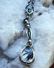 Load image into Gallery viewer, Gothic Inquistion~ Tourmaline 14kt gold and Rutile Quartz