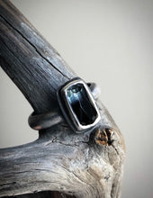 Load image into Gallery viewer, Tourmaline Stacking Ring ~ size 8.25-8.5