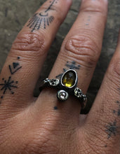 Load image into Gallery viewer, Skull &amp; Diamond Stacking Ring size 6.75-7