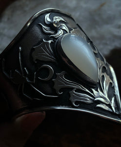 Datura Moonstone Cuff ~ Size small-medium