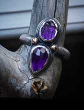 Load image into Gallery viewer, Amunet ~ Amethyst Scarab Ring sz 8