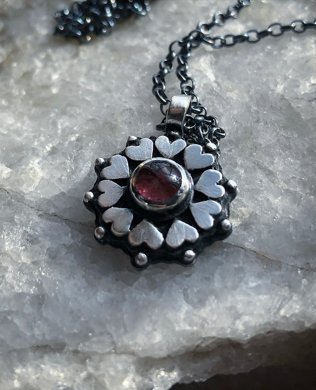 Tourmaline Heart Medallion