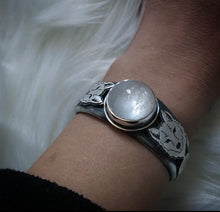 Load image into Gallery viewer, Guardian Wolf Cuff~ size small -medium