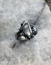 Load image into Gallery viewer, Quartz North Star Ring ~ Size 8-8.25