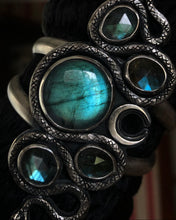 Load image into Gallery viewer, Labradorite Serpent Cuff ~ Size Medium