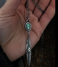 Load image into Gallery viewer, Reserved~ Inguz~Labradorite Rune Necklace