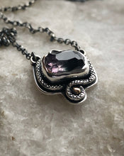 Load image into Gallery viewer, Pink &amp; Black Tourmaline Pendant with Gold accent