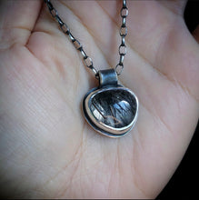 Load image into Gallery viewer, Frost ~ Sensory/ Nostalgia Pendant in Quartz Rutile Lodalite